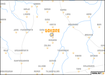map of Dokore