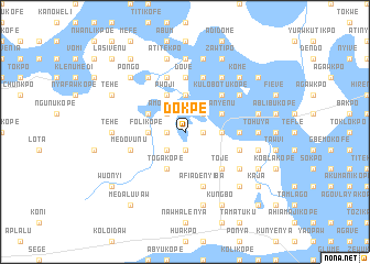 map of Dokpe