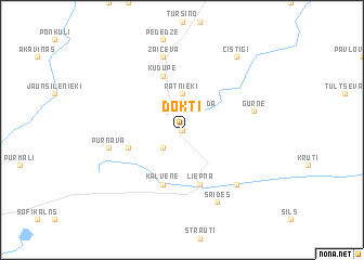 map of Dokti