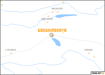 map of Dokukinskaya