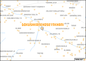 map of Dokūshkān-e Ḩoseynkhānī