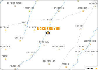 map of Dokuzhüyük
