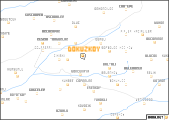 map of Dokuzköy