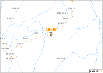 map of Dokwa