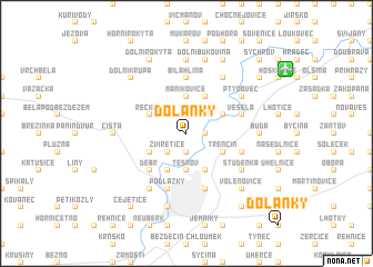 map of Dolánky