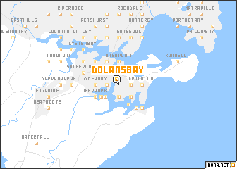 map of Dolans Bay