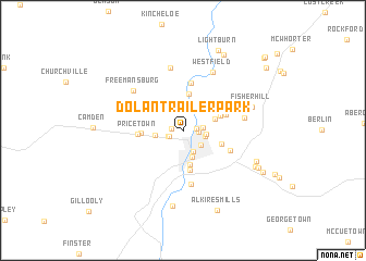 map of Dolan Trailer Park