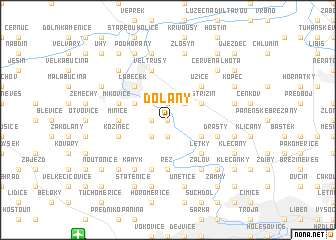 map of Dolany