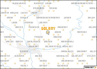 map of Dolany