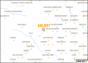 map of Doľany