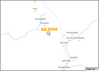 map of Dolavān