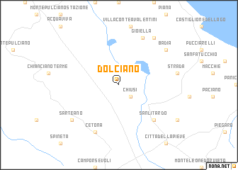 map of Dolciano