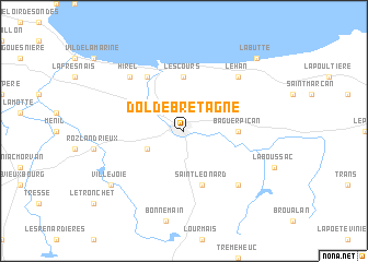 map of Dol-de-Bretagne