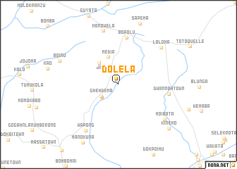 map of Dolela