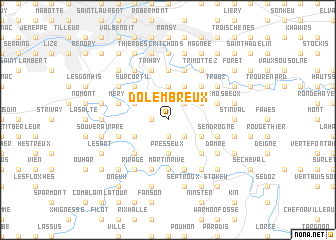 map of Dolembreux