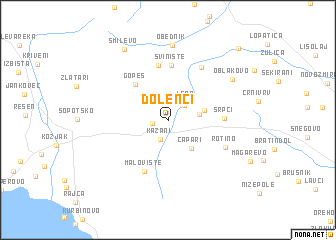 map of Dolenci