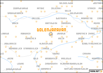 map of Dolenja Ravan