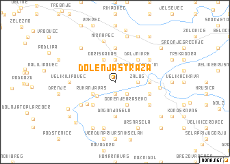 map of Dolenja Straža