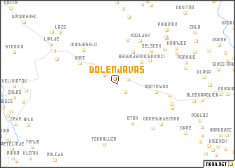 map of Dolenja Vas