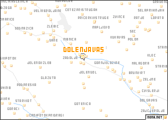 map of Dolenja Vas