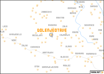 map of Dolenje Otave