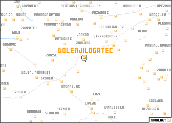 map of Dolenji Logatec