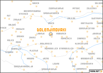 map of Dolenji Novaki