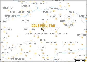 map of Dole pri Litiji