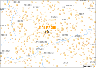 map of Doležani