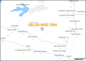 map of Dolgaya Polyana