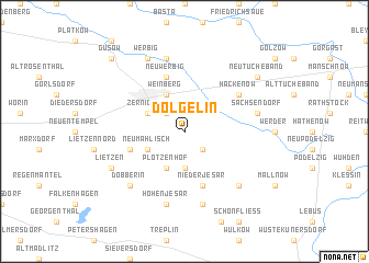 map of Dolgelin