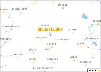 map of Dolgiye Gory