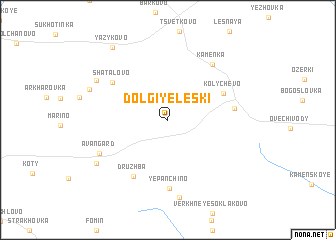 map of Dolgiye Leski