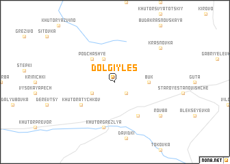 map of Dolgiy Les