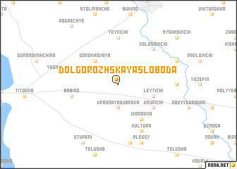 map of Dolgorozhskaya Sloboda