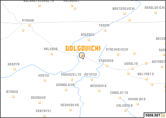 map of Dolgovichi