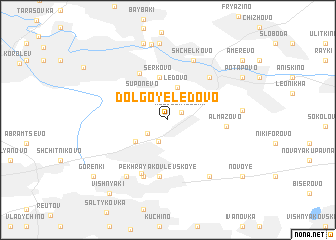 map of Dolgoye Ledovo