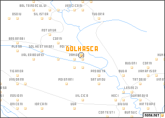 map of Dolhasca