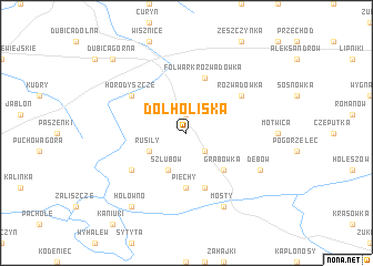 map of Dołholiska