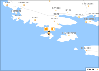 map of Dolići