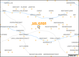 map of Dolignon