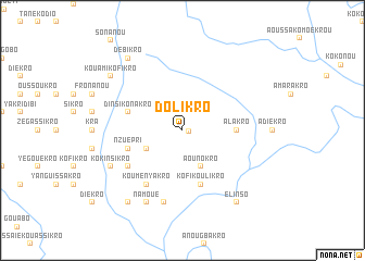 map of Dolikro