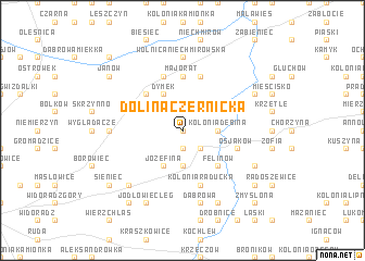 map of Dolina Czernicka