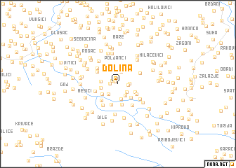 map of Dolina