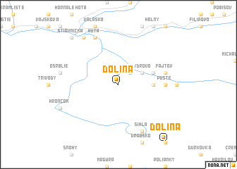 map of Dolina