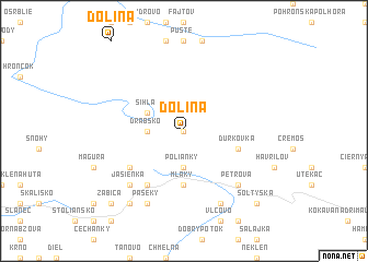 map of Dolina