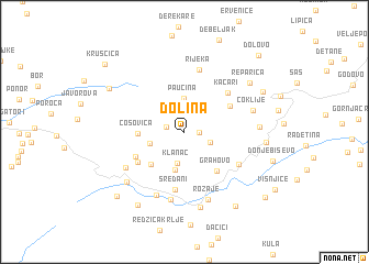 map of Dolina