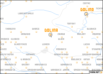 map of Dolina