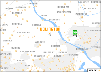 map of Dolington