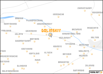 map of Dolinskiy